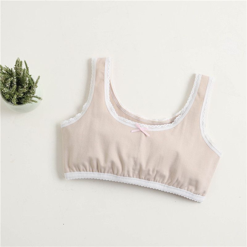 2pcs Girls undershirt developmental underwear students cotton development summer cotton Korean version of the girl summer children
Small Vest