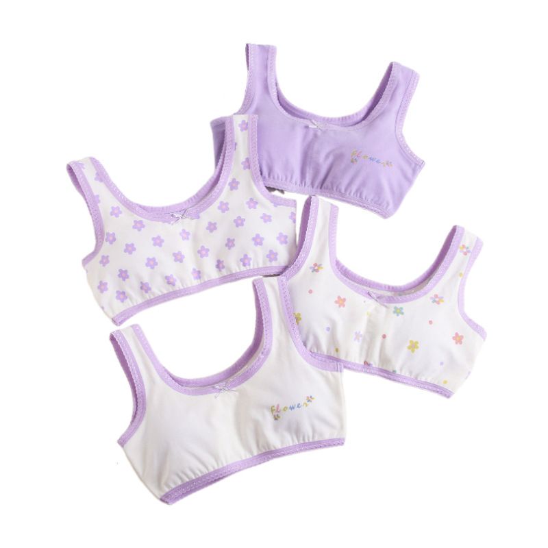 2pcsGirls undershirt developmental underwear students cotton development summer cotton Korean version of the girl summer children
Small Vest