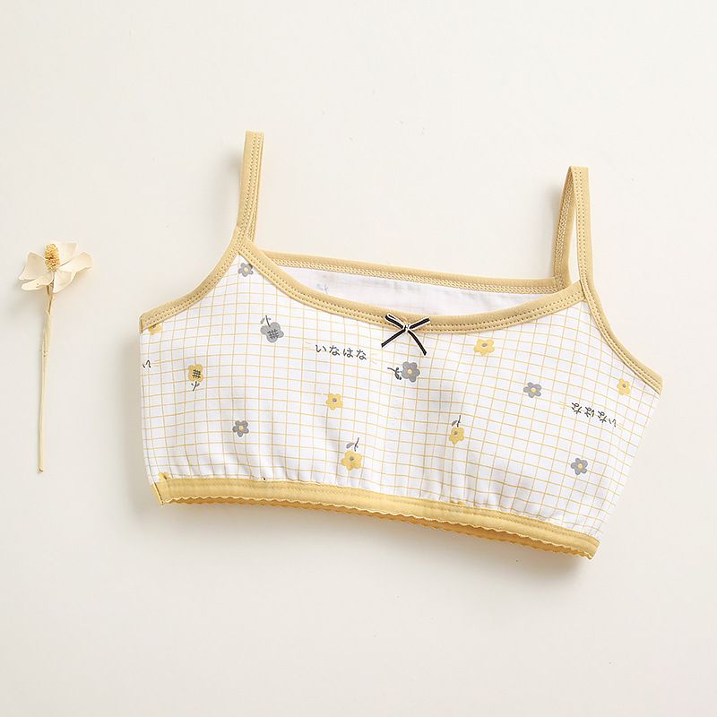 2pcs Girls underwear children's bra developmental undershirt students new cotton a class summer female treasure cotton