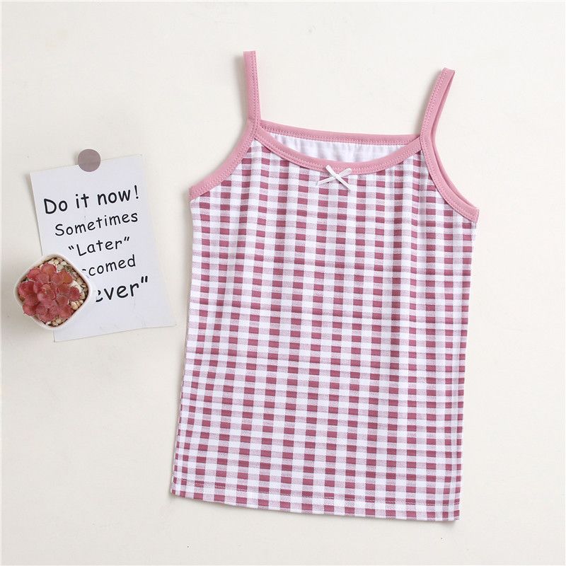 3pcs Children's undershirt girls baby cotton summer cute baby sling little girl outside cotton