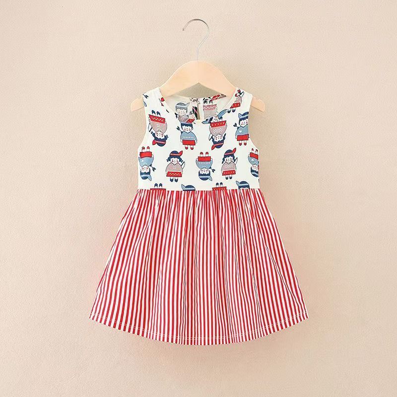 1pcs Girls dress high-end Mori system cotton princess wind explosion models in the long section of the floral dress for small children in the spring and fall models super fairy height for 80-130cm