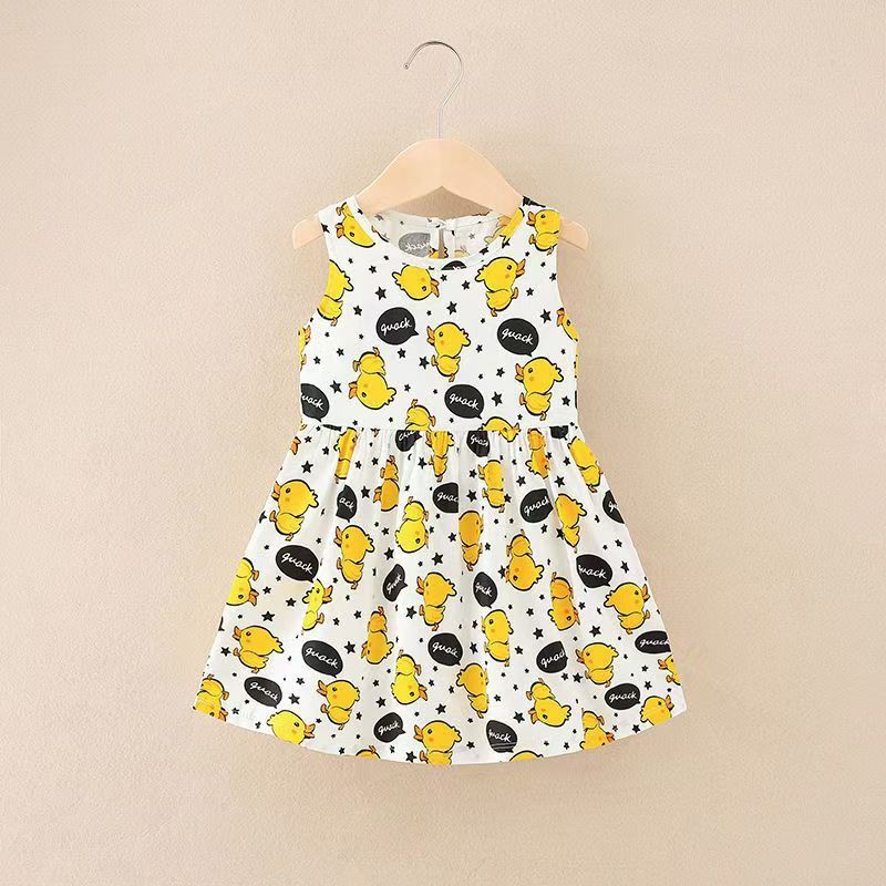 1pcs Girls dress high-end Mori system cotton princess wind explosion models in the long section of the floral dress for small children in the spring and fall models super fairy height for 80-130cm