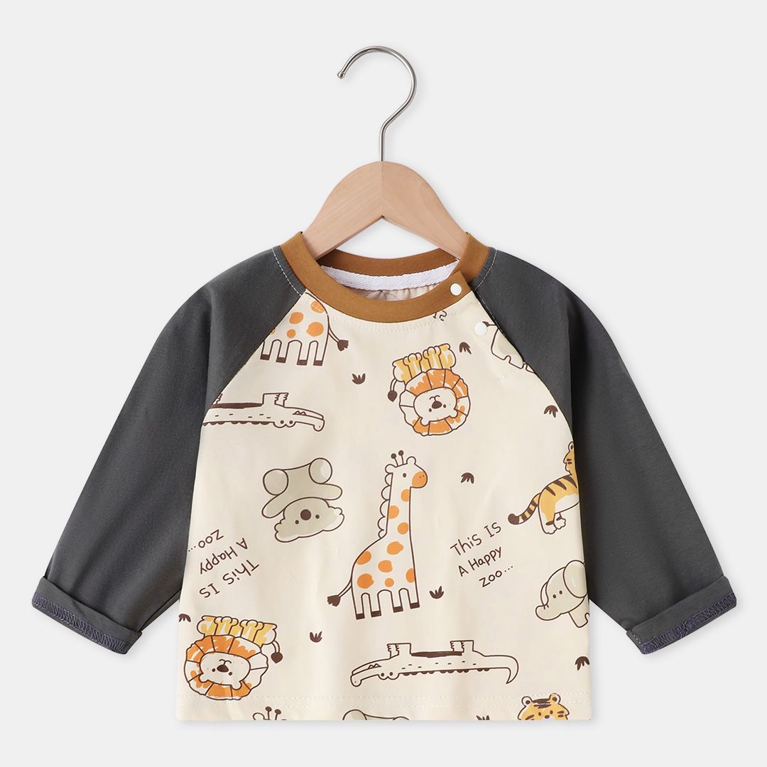 1pcs Autumn new baby shoulder long-sleeved T-shirt spring baby tops small children bottoming Boys t-shirt Boys t-shirt long-sleeved shirt