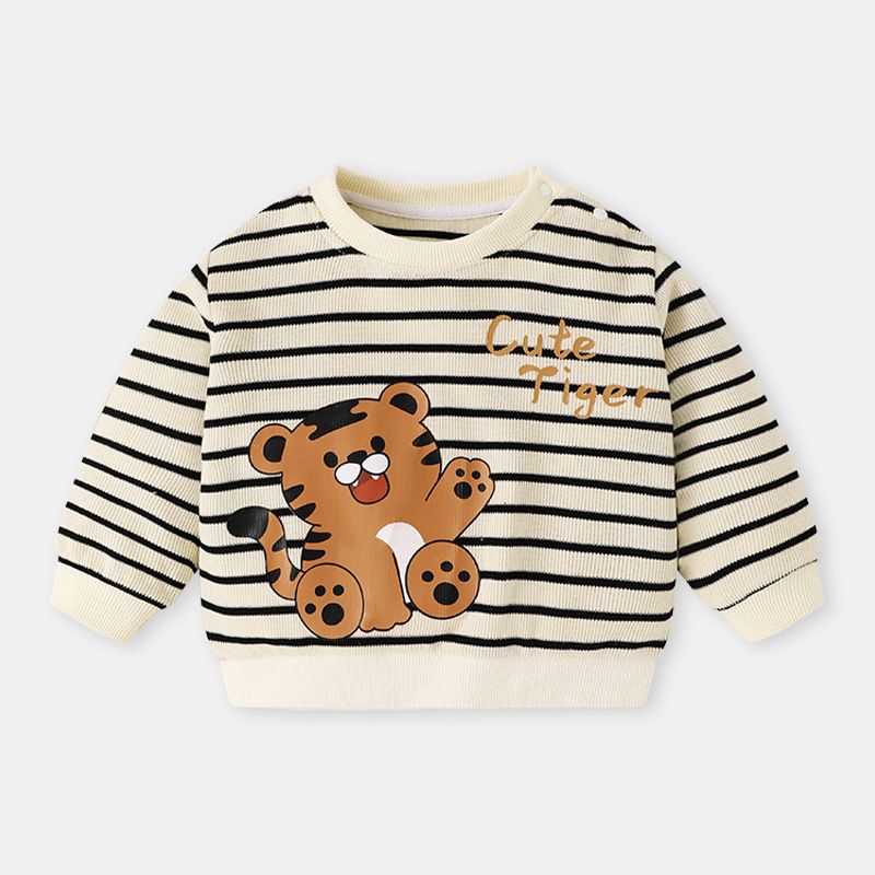 1pcs Baby clothes casual round neck sweater spring and fall boys baby children children's tops outside the fall spelling
Color t-shirt