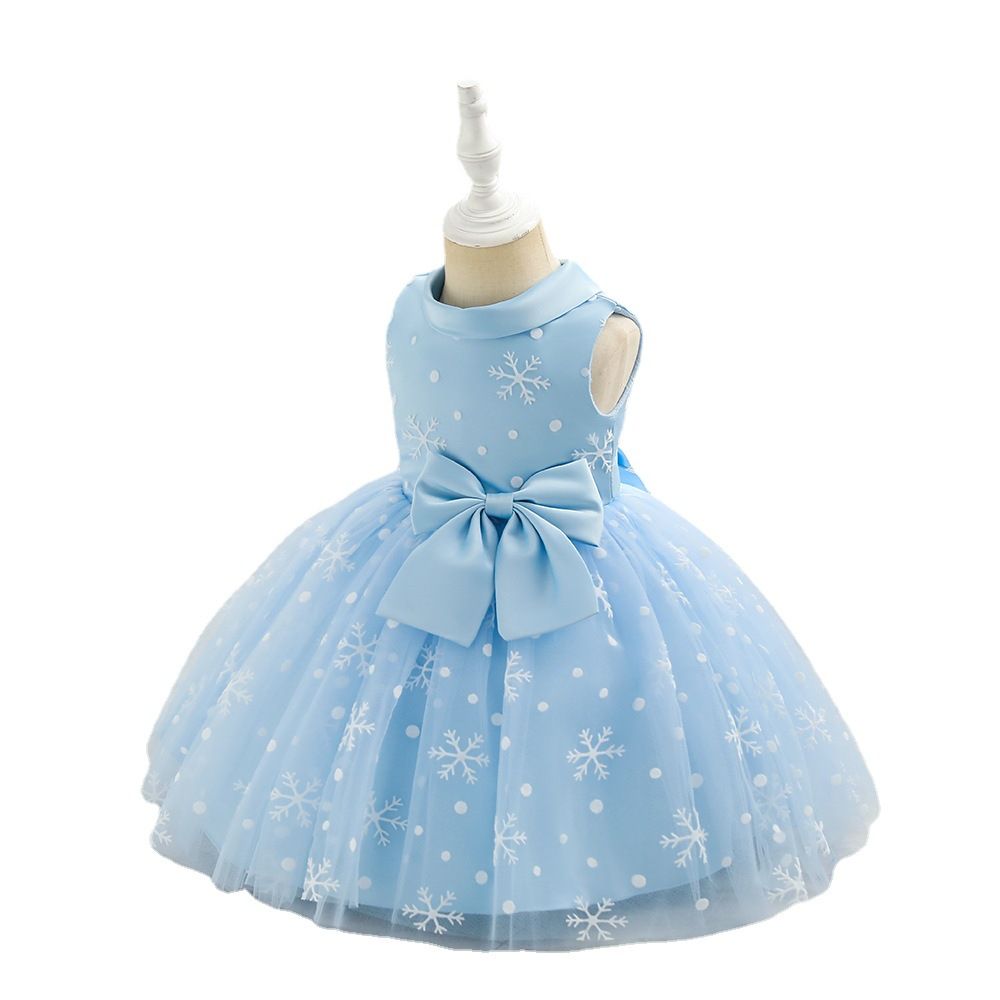 New ice pink girls princess dress baby dress mesh children's dresses 2years-8years