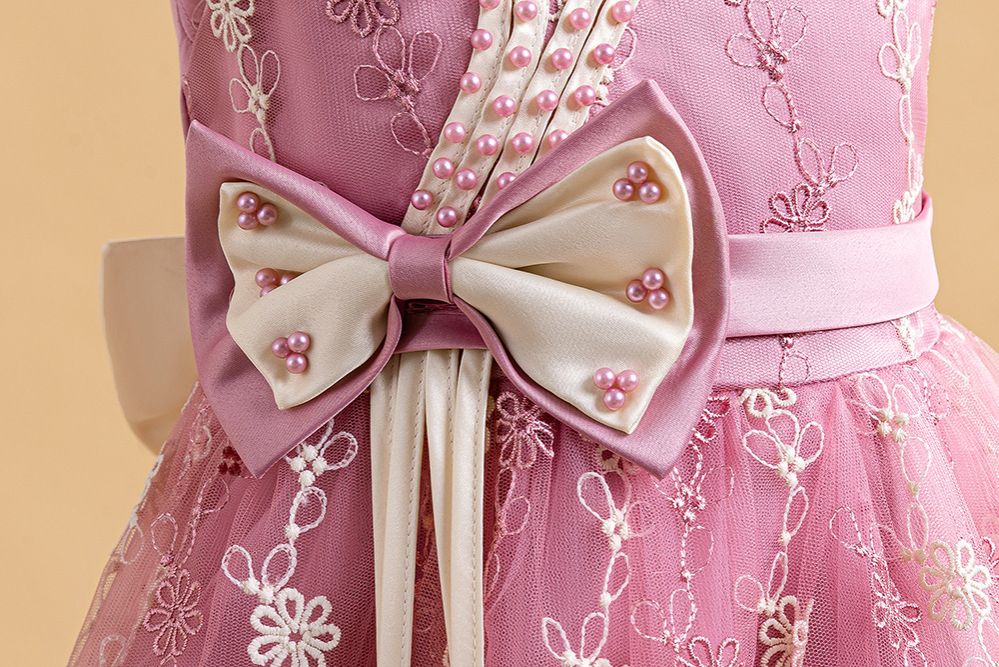 Holiday Celebration girls baby girls mesh wedding new children's floral dresses gowns 3years-10years