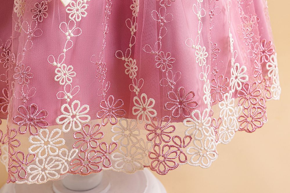 Holiday Celebration girls baby girls mesh wedding new children's floral dresses gowns 3years-10years