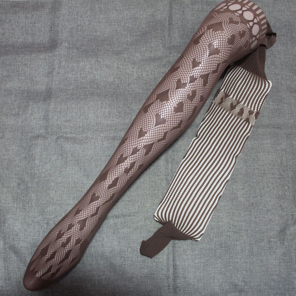 3pcs Sexy hottie pantyhose spring summer thin heart hollow fishnet socks female black stockings asymmetrical mesh socks