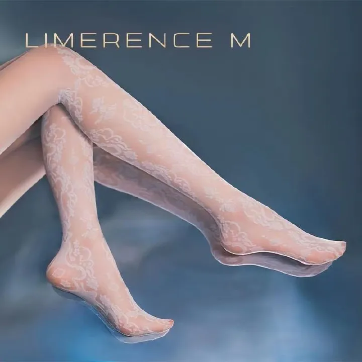 2pcs Elegant hollow flower jacquard thin summer pantyhose Sexy retro pattern fashion pantyhose
