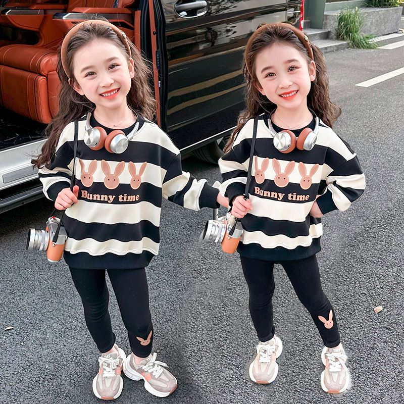 Stylish Cotton Blend Milk Sweater Sweatshirt For Girls Children Spring Autumn 2024 New Arrival POLO Collar Top