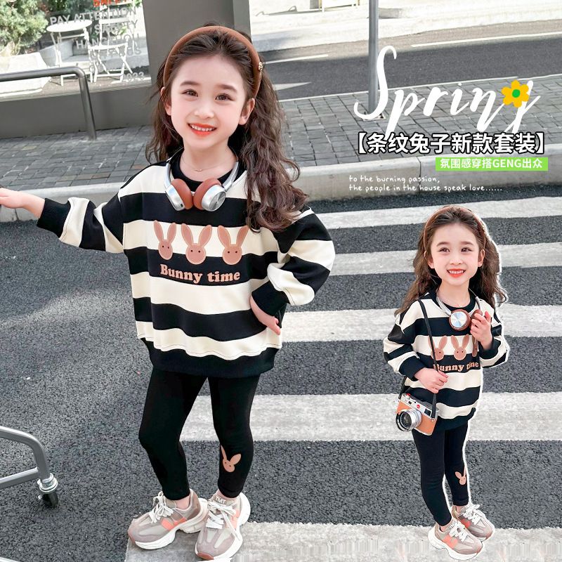 Stylish Cotton Blend Milk Sweater Sweatshirt For Girls Children Spring Autumn 2024 New Arrival POLO Collar Top