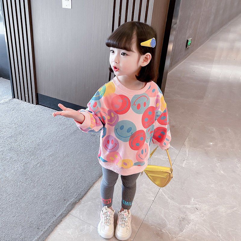 Autumn Children Girls Clothes Set Kid Leopard Print Sweatshirts Pullover Top and Legging Pants 2pcs Suit Baby Fashion Tracksuits