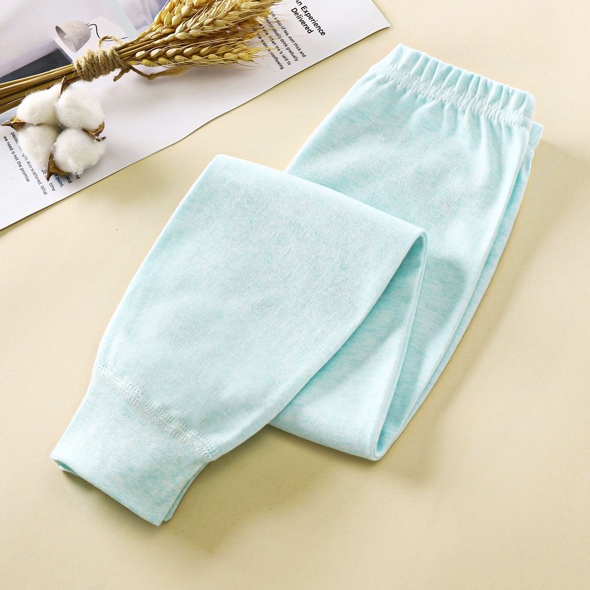 1pcs Children's Thermal Long Underpants for Boys & Girls - Pure Cotton Sleep Pants, Soft and Seamless, Ideal for Keeping Warm (Kids' Wear)