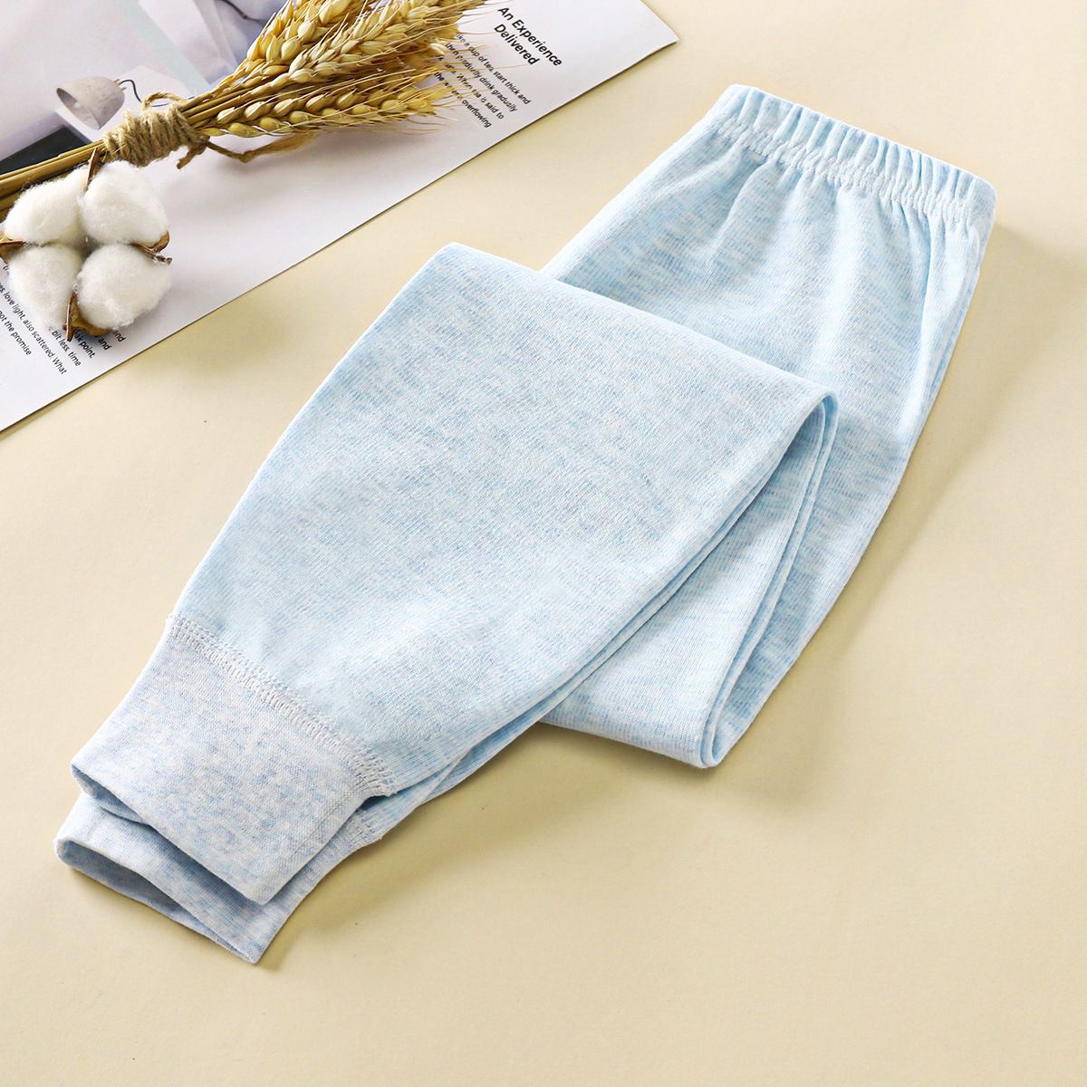 1pcs Children's Thermal Long Underpants for Boys & Girls - Pure Cotton Sleep Pants, Soft and Seamless, Ideal for Keeping Warm (Kids' Wear)