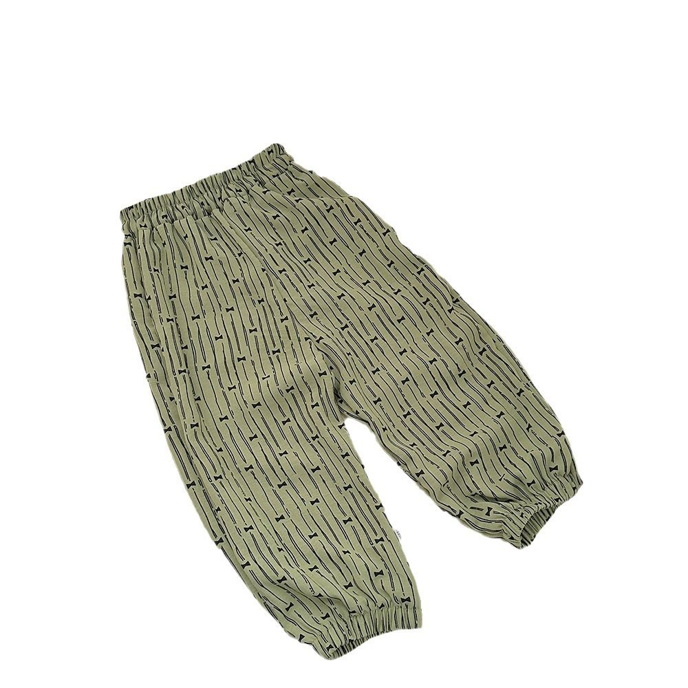 1pcs Summer New Style Thin Anti-mosquito Pants for Kids, Boys & Girls, Floral Print, Toddler & Baby Children's Trousers