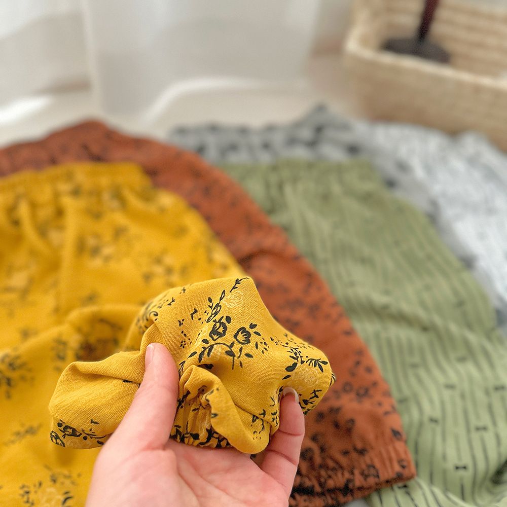 1pcs Summer New Style Thin Anti-mosquito Pants for Kids, Boys & Girls, Floral Print, Toddler & Baby Children's Trousers