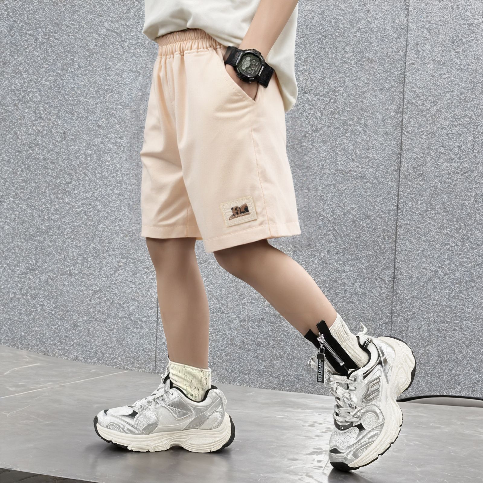 1pcs Summer New Style Simple Thin Shorts for Kids, Boys' and Girls' Pure Cotton Casual Children's Trousers