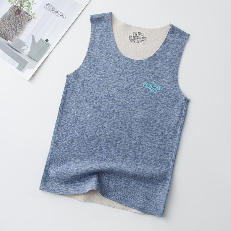 1pcs Antibacterial children's warm vests made of wool and silk, double-sided fleece seamless vests for both boys and girls. They are perfect as base layer shirts or waistcoats for autumn and winter.