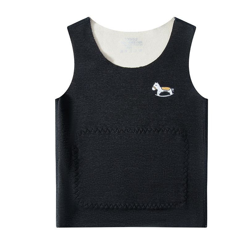 1pcs Autumn and Winter Children's Warm - up Vests. Seamless, with A and B sides. For boys and girls, suitable for inner - wear. With patch abdominal protection, ideal as base - layer waistcoats.