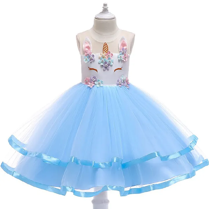Girls' dresses, princess dresses, festival gowns and birthday dresses.