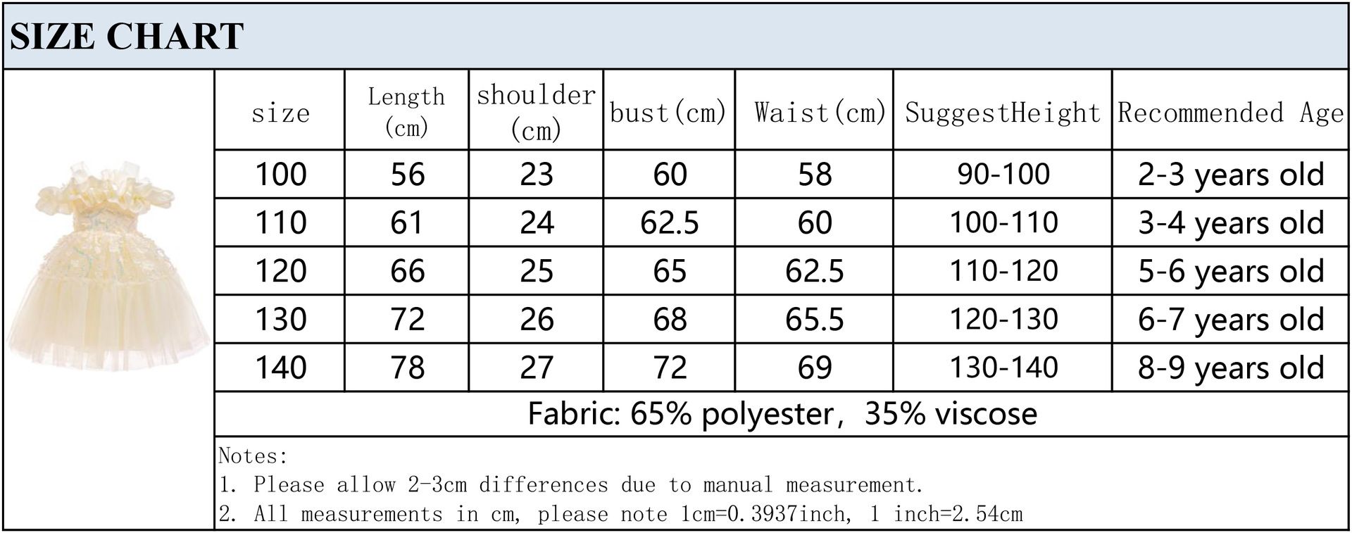 New girls' apricot-colored dress, a children's dress with sequins, three-dimensional flowers, tulle and a flounced skirt. It's a princess dress and can be used as a birthday gift or a dress for Childr