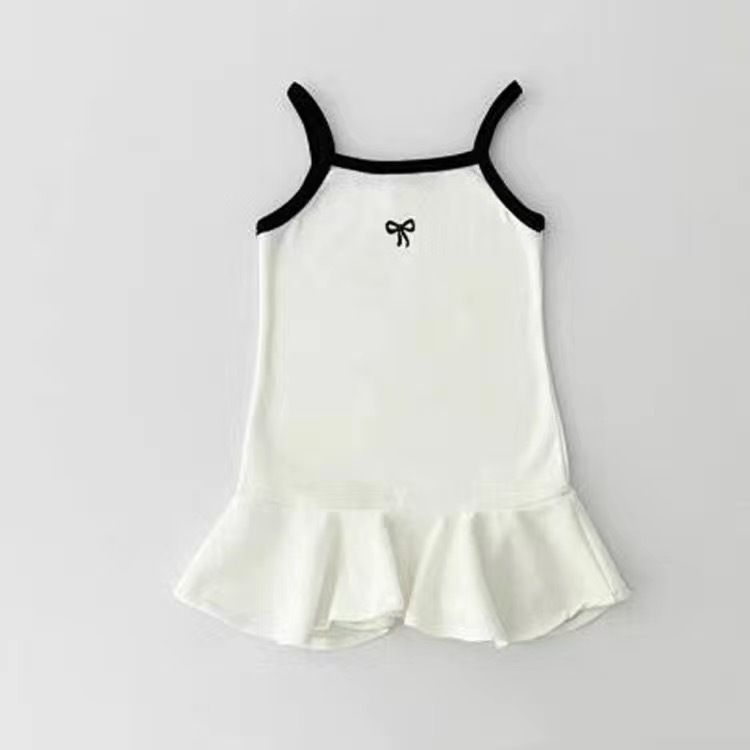 2025 New Summer Sleeveless Princess Dress for Baby Girls - Cute Ins-style Ruffle Halter Sundress