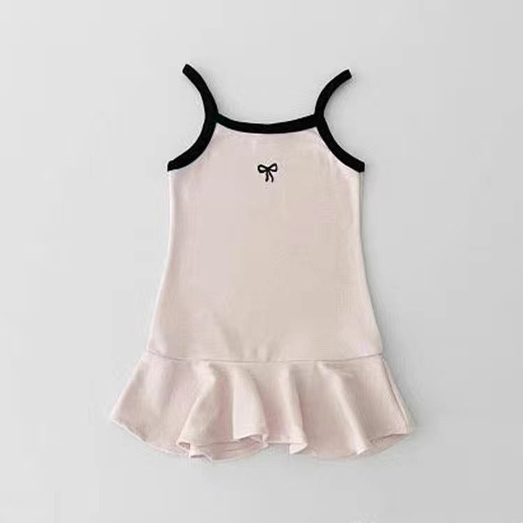 2025 New Summer Sleeveless Princess Dress for Baby Girls - Cute Ins-style Ruffle Halter Sundress
