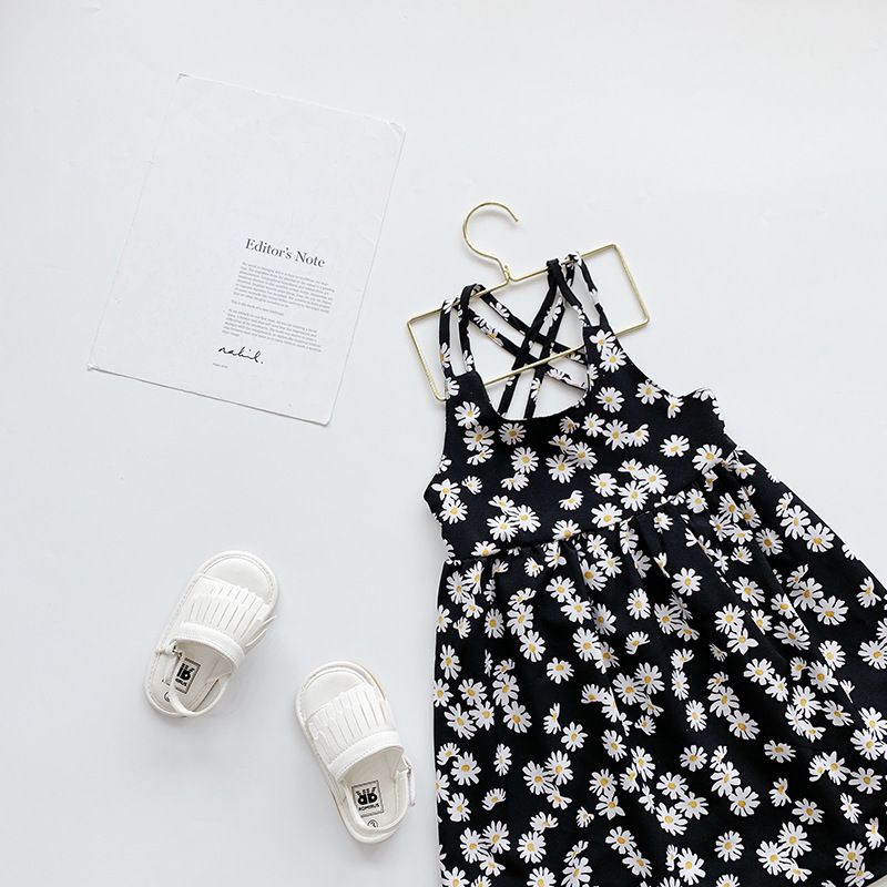 2025 Kids Summer Chiffon Dress
Girl's Sling Princess Dress | Daisy Floral Print Stylish Baby Dress