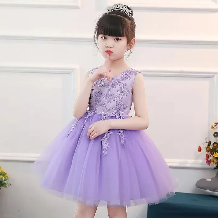 Children's formal dress, princess dress, outfits for kids and toddlers, girls' tulle dress, performance costume, summer dress
