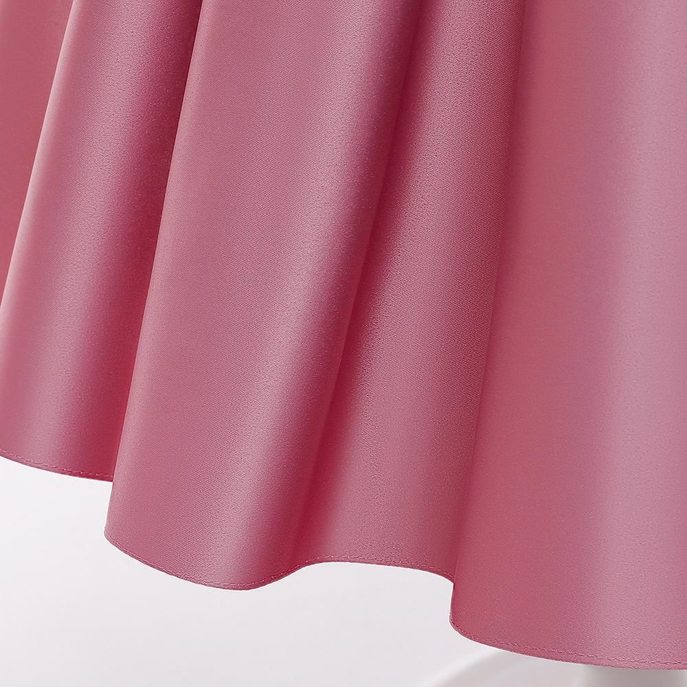 Girls Satin Lace Princess Dress with Bowknot - Kids Runway/Host Flower Girl Formal Gown