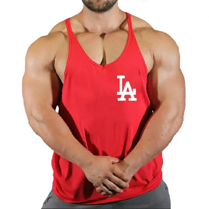 Fitness Man Bodybuilding Shirt Men Men's Singlet Gym Vest Stringer Sleeveless Sweatshirt T-shirts Suspenders Man Clothing Top