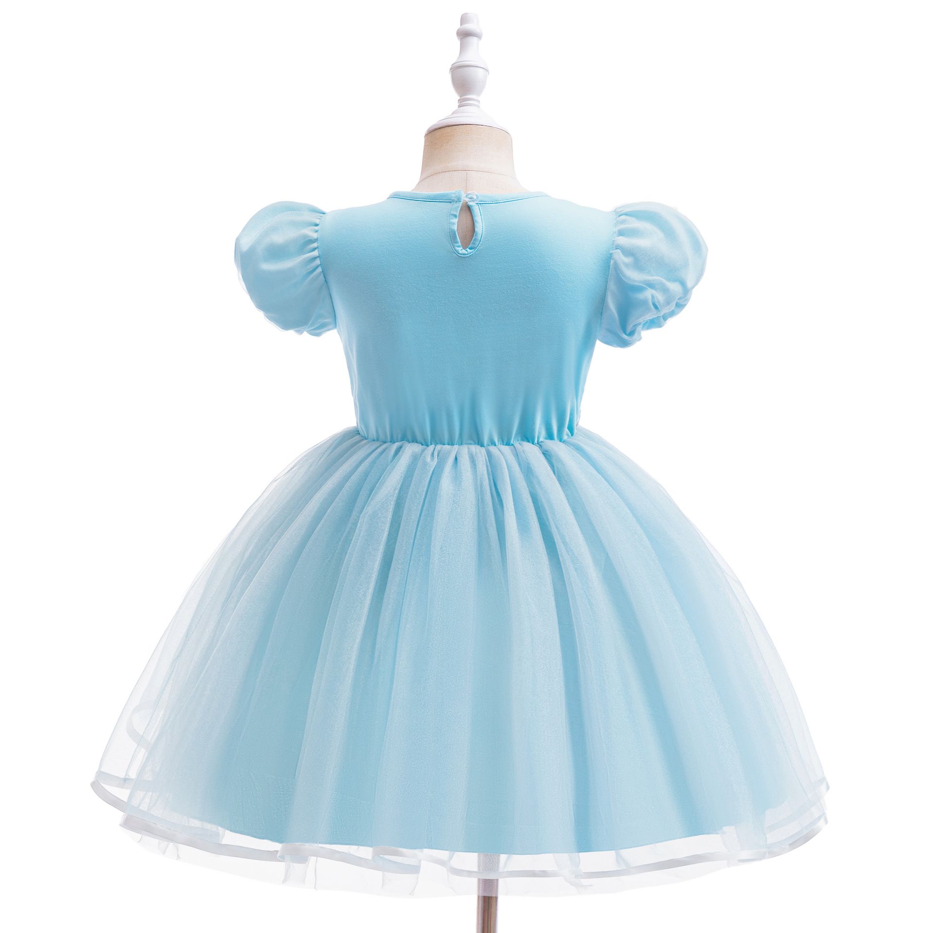 New Arrival Toddler & Little Girls Elsa Princess Dress, Frozen Cosplay Party Gown