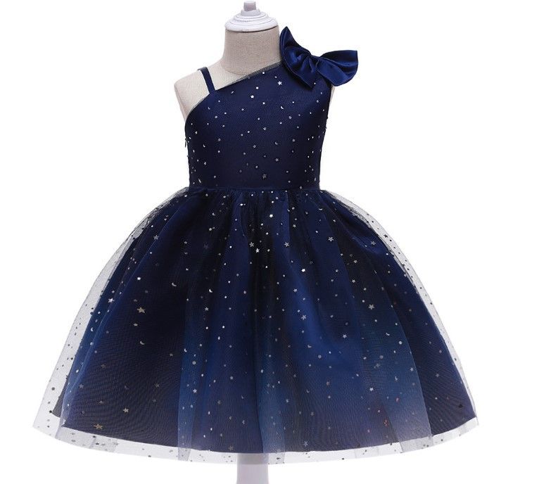Girls' dresses new children's clothing little girl princess dress sequins Christmas performance dress dresses children's mesh child dress