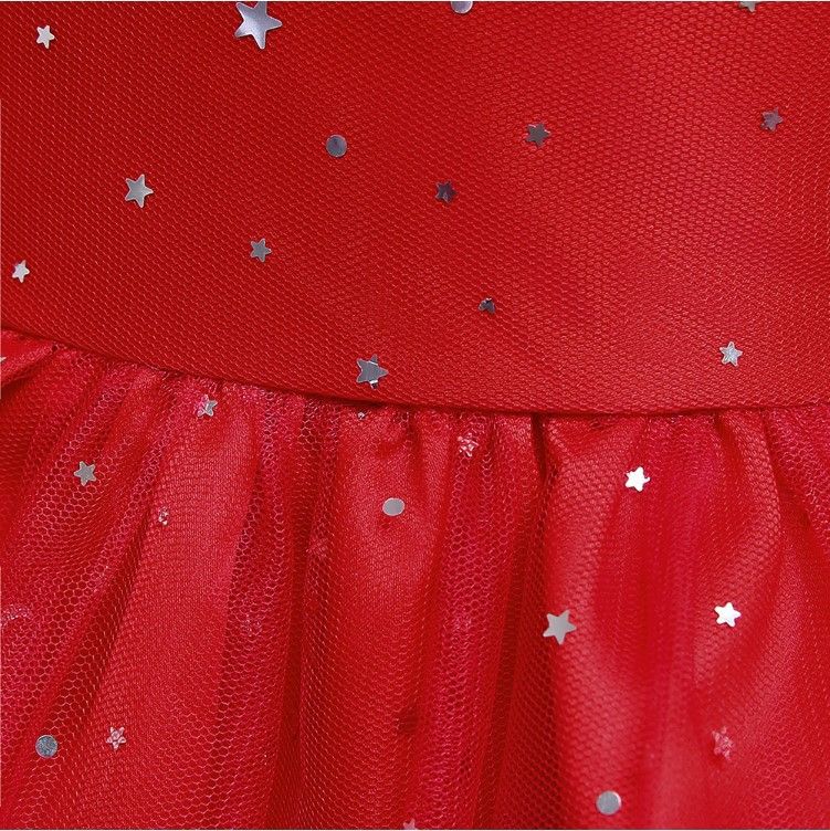 Girls' dresses new children's clothing little girl princess dress sequins Christmas performance dress dresses children's mesh child dress