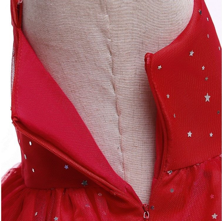 Girls' dresses new children's clothing little girl princess dress sequins Christmas performance dress dresses children's mesh child dress