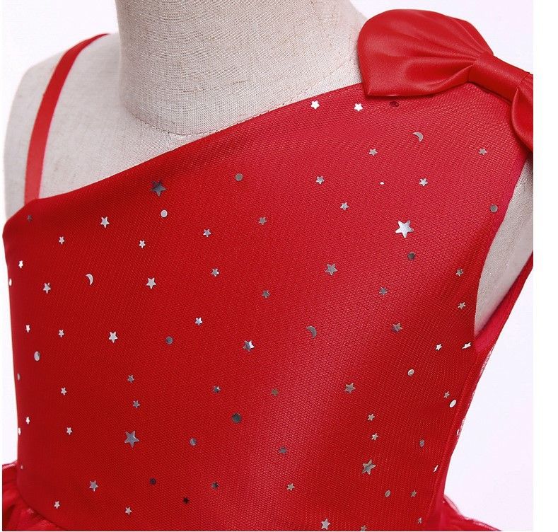 Girls' dresses new children's clothing little girl princess dress sequins Christmas performance dress dresses children's mesh child dress