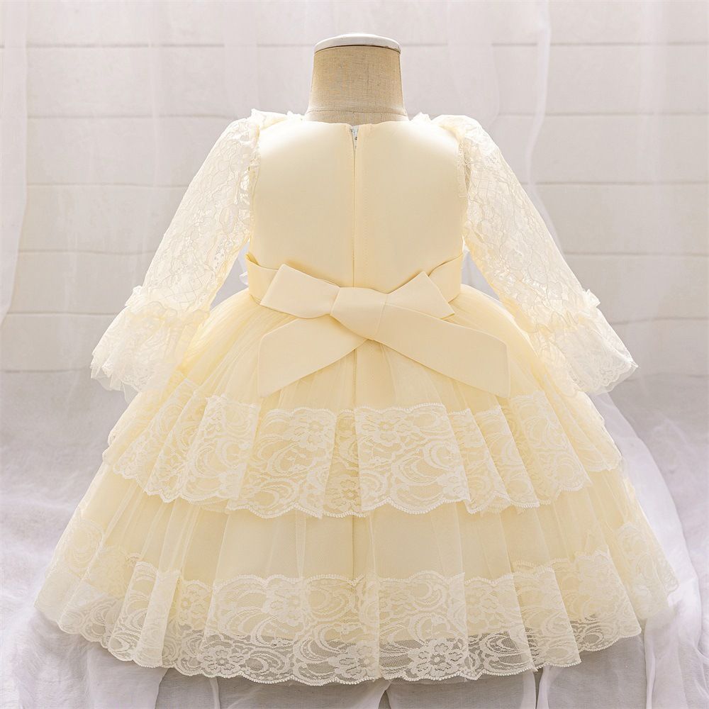 New children's dress princess dress baby week puffy yarn birthday yangqi piano flower girl wedding dress