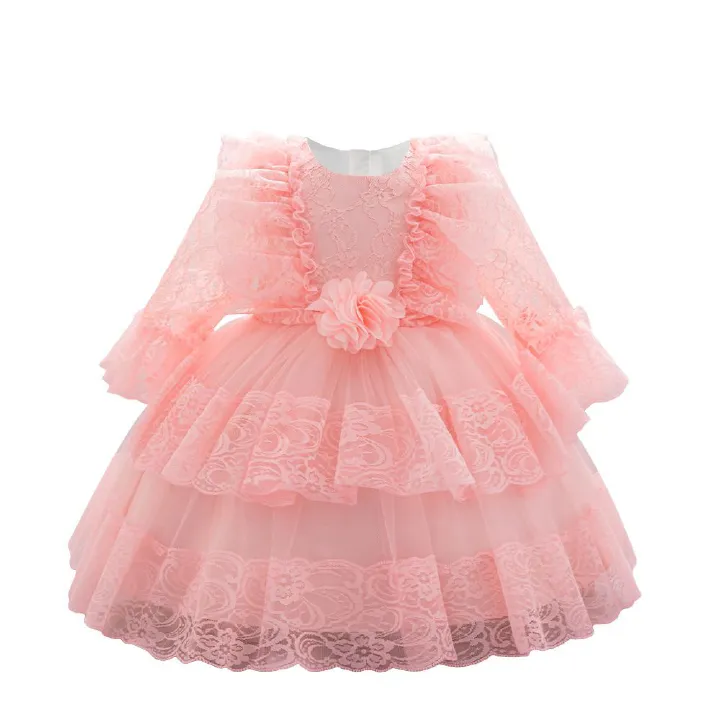 New children's dress princess dress baby week puffy yarn birthday yangqi piano flower girl wedding dress
