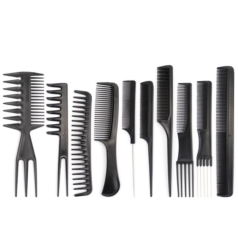 10Pcs Professional Hair Styling Hair Comb Set Combs Pack Makeup Barber Haircare Styling Tool Set Anti-static Hairdressing Combs Set Smooth Hair Healthy Massage Comb Haircare Stylist Accessories