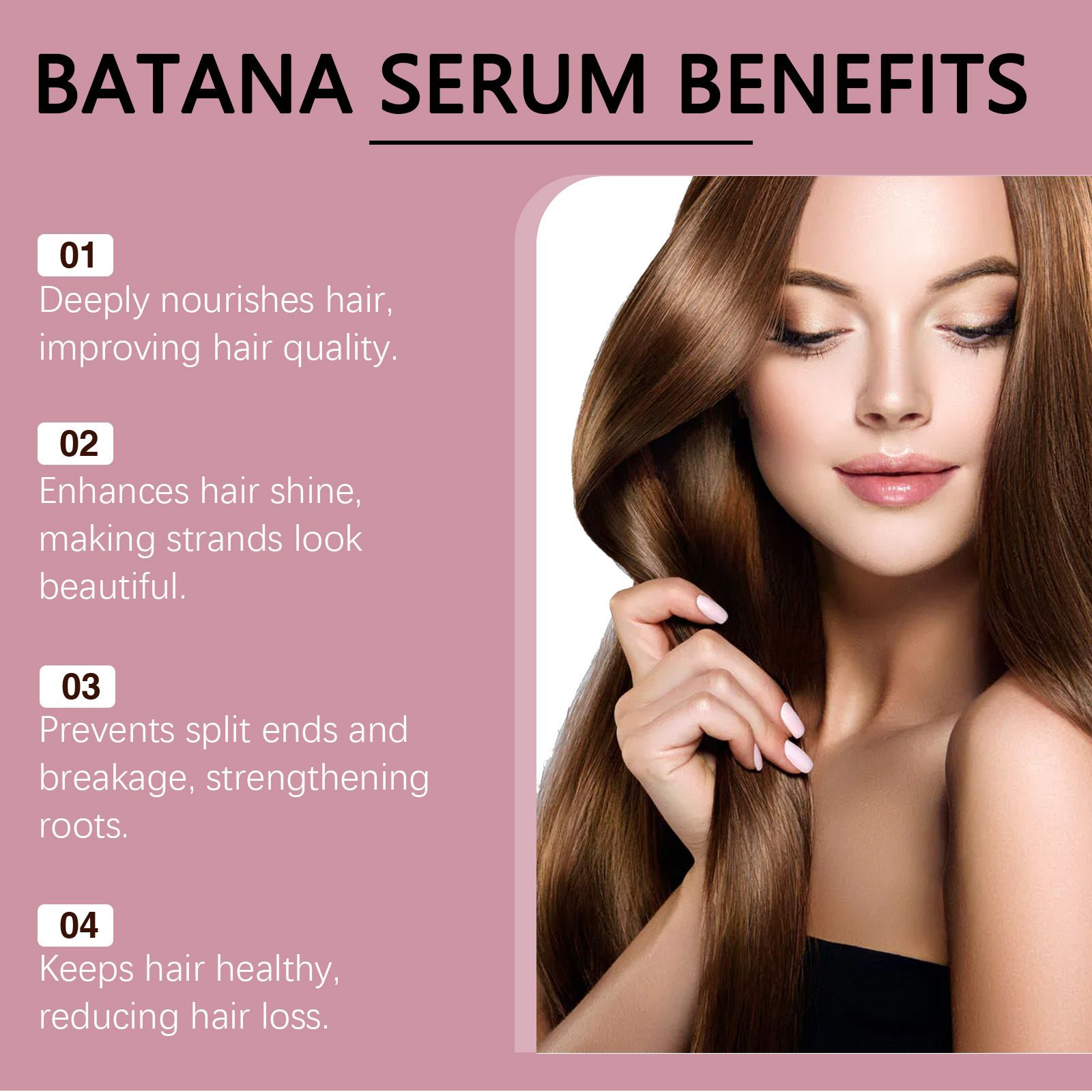 EELHOE Batana Oil Hair Care Essential Oil Moisturizing And Repairing Dried Hair Hydrating Hair Care Oil Submissive Essential Oil Repairs Frizzy Hair Deep Nourishes Scalp Smooth Hair Conditioner Hair M