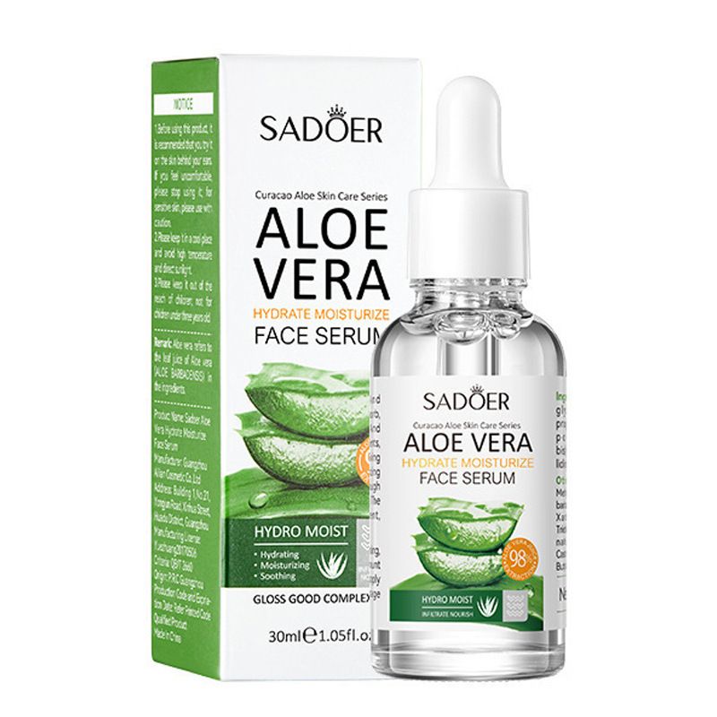 4PCS Aloe Vera Hydrating Skin Care Set Face Cleanser + Face Serum + Face Spray + Hand Cream