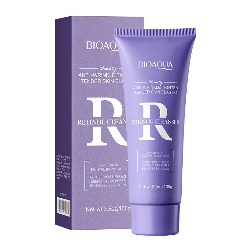9PCS BIOAOUA Retinol Anti-Wrinkle Firming Skin Care Set Face Cleanser + Face Serum + Face Cream + Eye Cream + 5PCS Face Masks