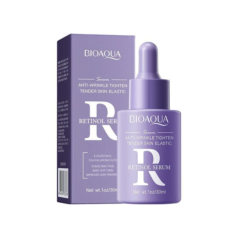 9PCS BIOAOUA Retinol Anti-Wrinkle Firming Skin Care Set Face Cleanser + Face Serum + Face Cream + Eye Cream + 5PCS Face Masks
