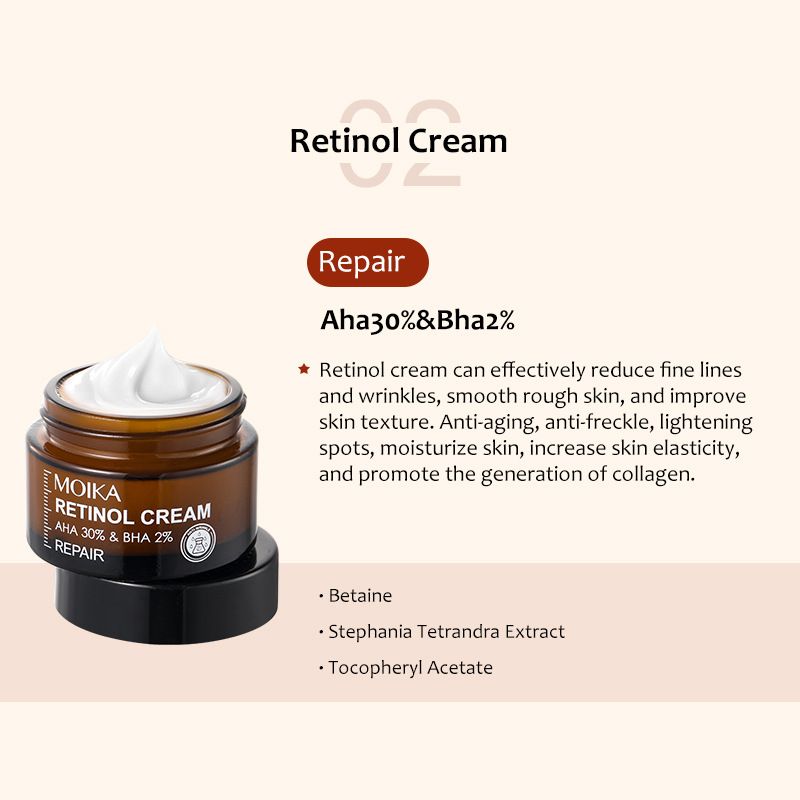 Retinol Cream Moisturizers Repairing Face Cream Hydrating Moisturizing Retinol Face Serum Anti-aging Wrinkle Facial Essence Brightening Skin Facial Cream