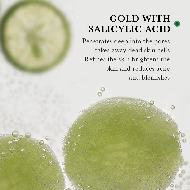 2 In 1 BIOAOUA Salicylic Acid Skin Care Set Deep Cleansing Moisturizing Salicylic Acid Face Cleanser + Oil Control Facial Essence Anti-Acne Salicylic Acid Face Serum