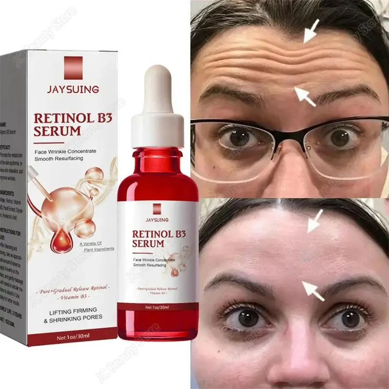 Retinol Facial Essence Wrinkle Remover Face Serum Instant Firming Anti-Aging Lifting Facial Cream Fade Fine Lines Serum Anti-Wrinkle Moisturizing Retinol Serum Face Neck Skin Care Serum