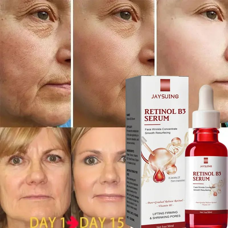 Retinol Facial Essence Wrinkle Remover Face Serum Instant Firming Anti-Aging Lifting Facial Cream Fade Fine Lines Serum Anti-Wrinkle Moisturizing Retinol Serum Face Neck Skin Care Serum