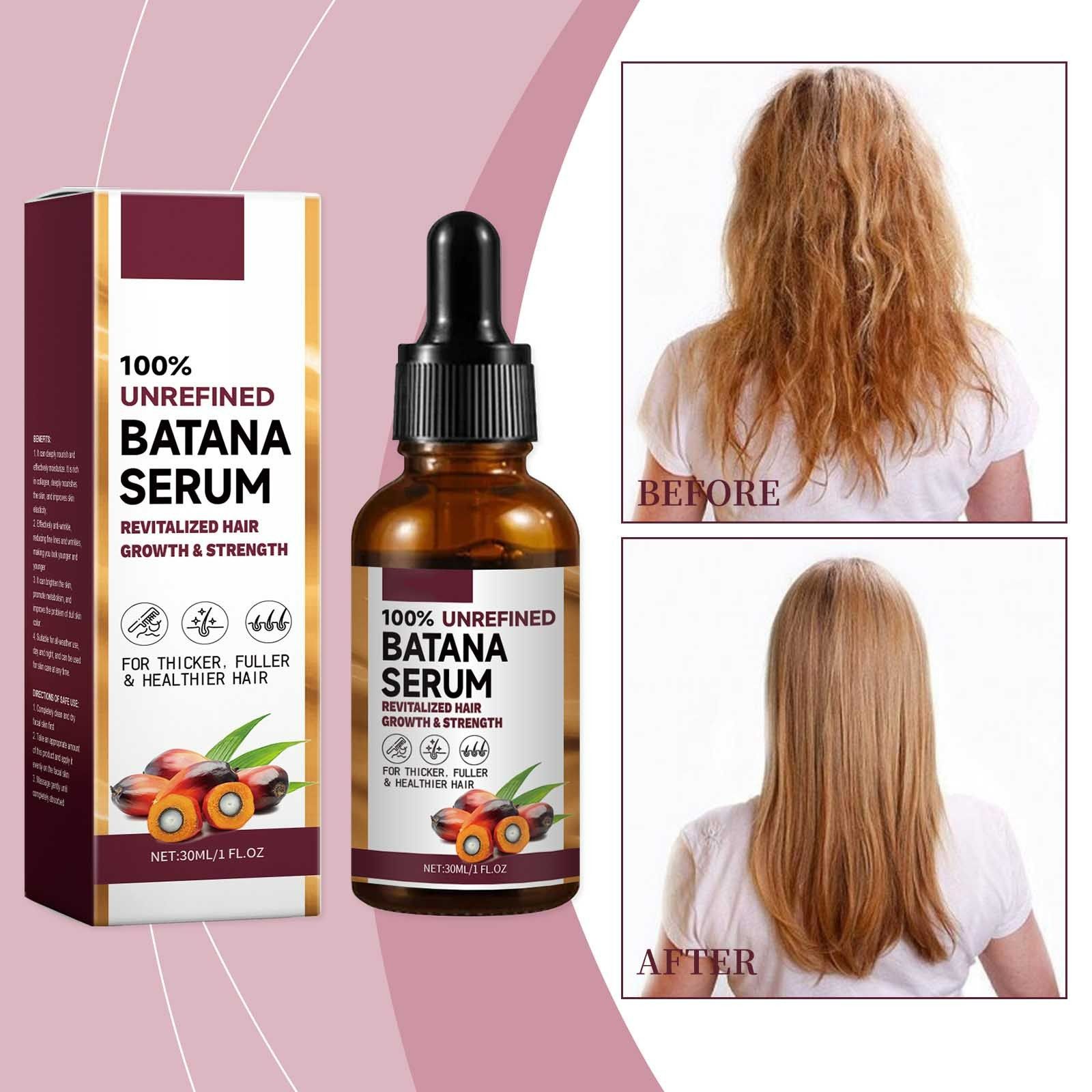 EELHOE Batana Oil Hair Care Essential Oil Moisturizing And Repairing Dried Hair Hydrating Hair Care Oil Submissive Essential Oil Repairs Frizzy Hair Deep Nourishes Scalp Smooth Hair Conditioner Hair M