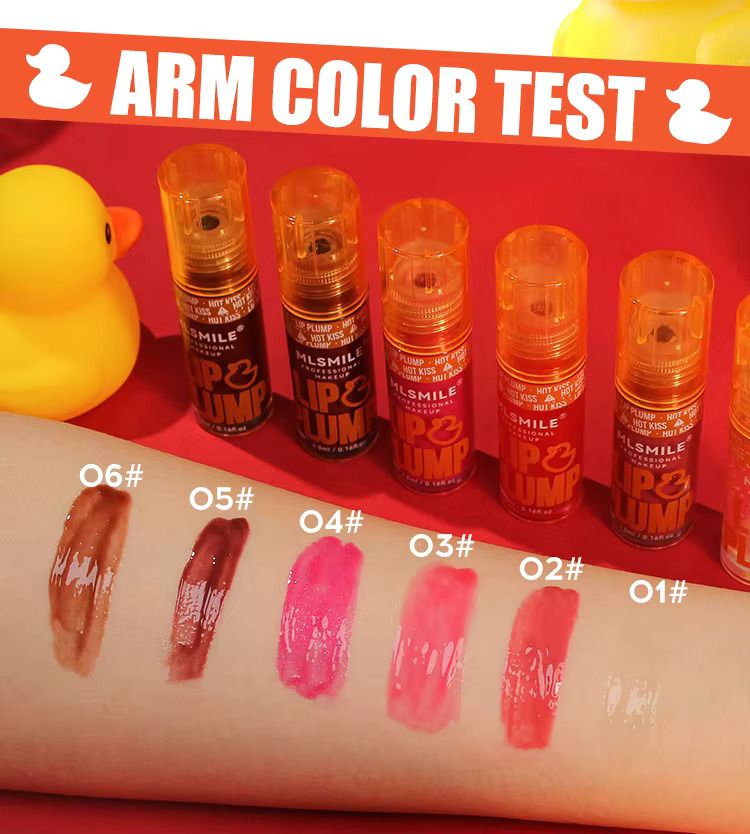 3PCS MLSMILE Lip Gloss Set Duck Mouth Fruit Fragrance Lip Plump Set Lip Oil Moisturizing Mirror Gloss Lip Gloss Beep Lip Glaze Set Lipsticks Set Gift Box