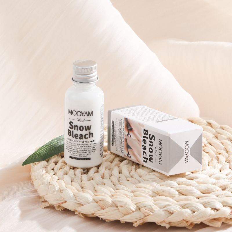 Snow Bleach Cream Body Whitening Cream Remove Thigh Inner Joint Dark Melanin Knee Bleach Private Part Whiten Lighten Moisturize Brighten Body Skin Care Bleaching Cream